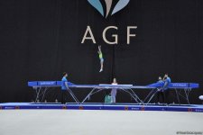 Стартовал заключительный день соревнований чемпионата Азербайджана и первенства Баку по прыжкам на батуте и тамблингу (ФОТО)