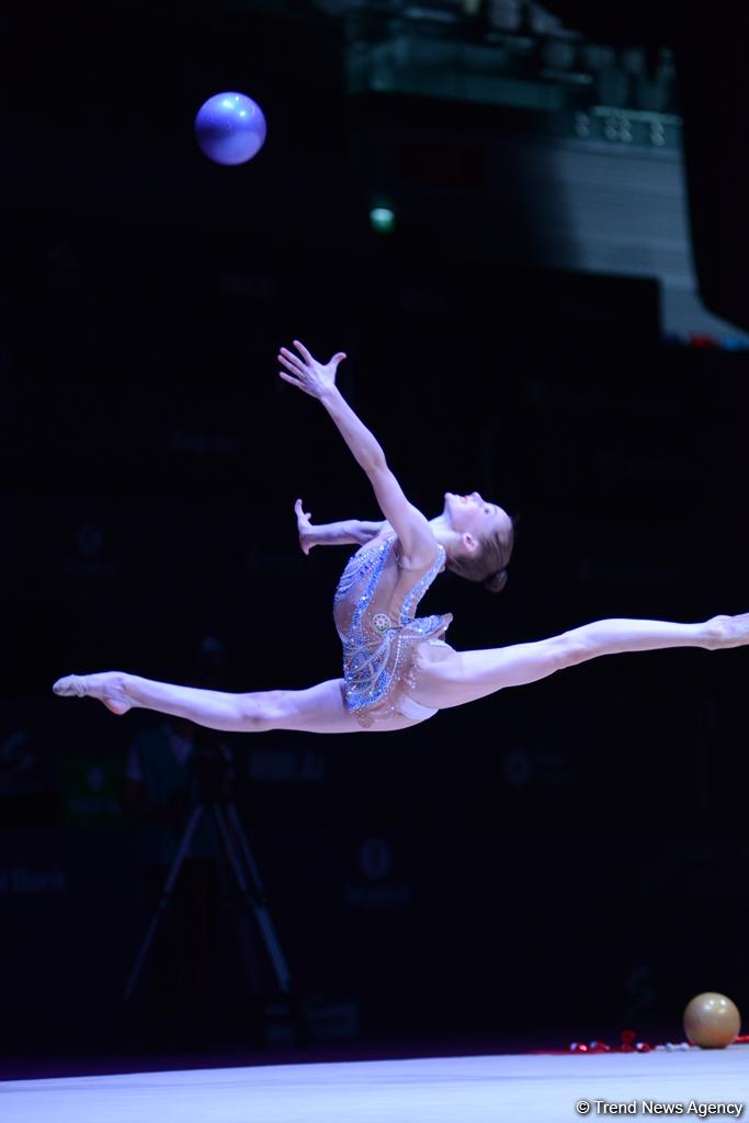 Стартовал второй день соревнований XXIII чемпионата Азербайджана по художественной гимнастике (ФОТО)