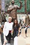 Вице-президент Фонда Гейдара Алиева Лейла Алиева приняла участие в  церемонии презентации бронзовой скульптуры Полада Бюльбюльоглу (ФОТО)