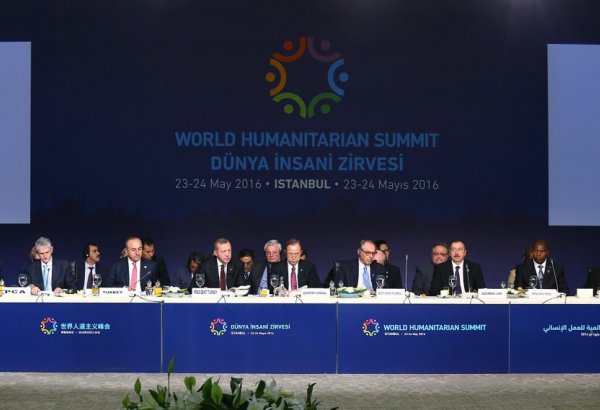 President Aliyev, his spouse participating in first World Humanitarian Summit (PHOTO)