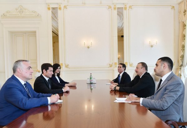 Президент Азербайджана принял мэра города Канны