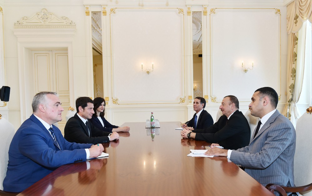 Президент Азербайджана принял мэра города Канны