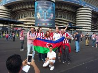 Азербайджанские болельщики в финале Лиги Чемпионов в Милане (ФОТО)