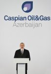 Azerbaijani president attends opening of Caspian Oil & Gas exhibition 2016