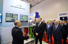Azerbaijani president attends opening of Caspian Oil & Gas exhibition 2016