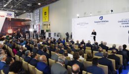Azerbaijani president attends opening of Caspian Oil & Gas exhibition 2016