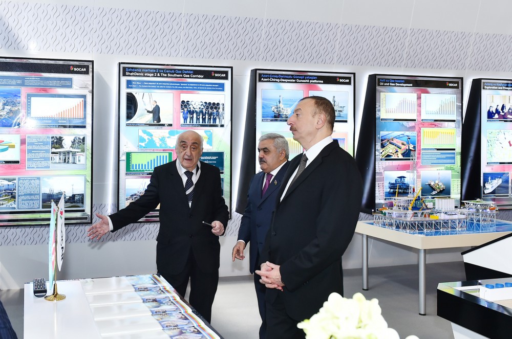 Azerbaijani president attends opening of Caspian Oil & Gas exhibition 2016
