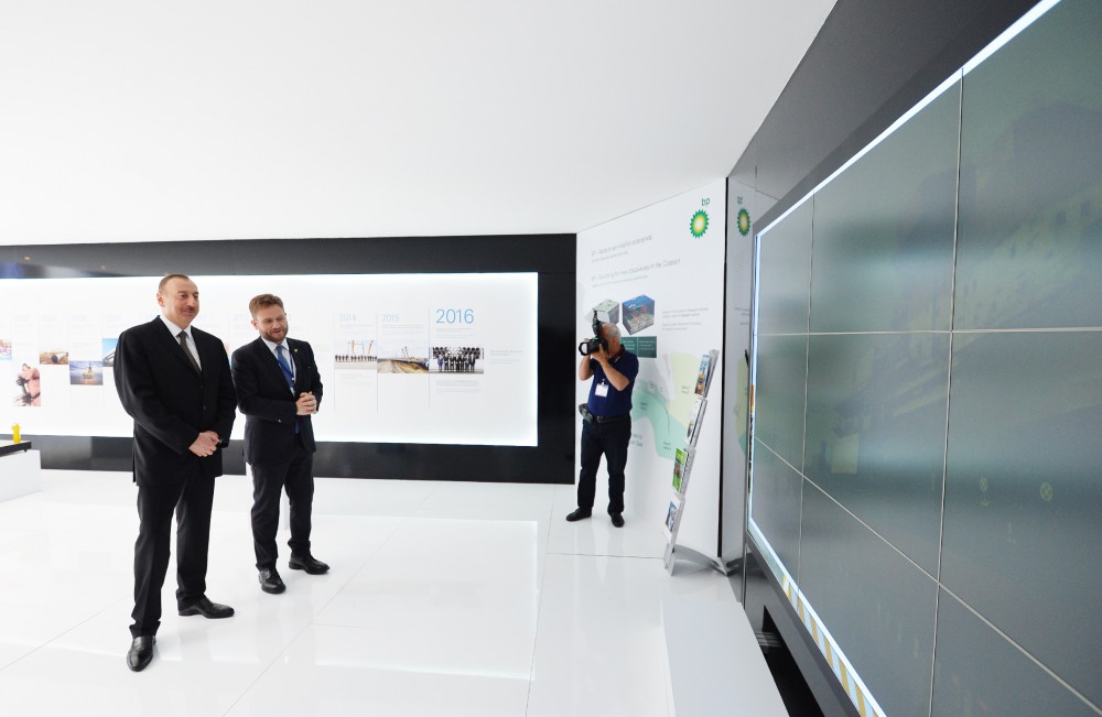 Azerbaijani president attends opening of Caspian Oil & Gas exhibition 2016