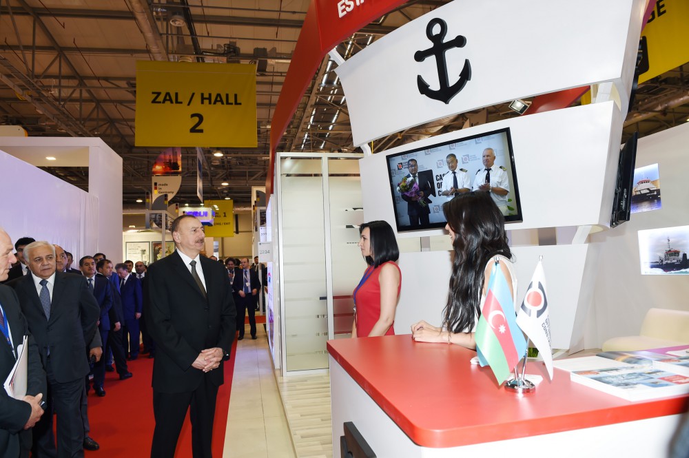 Azerbaijani president attends opening of Caspian Oil & Gas exhibition 2016