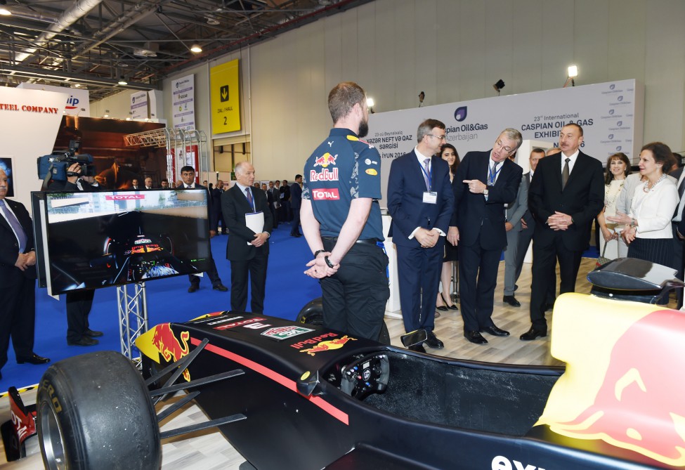 Azerbaijani president attends opening of Caspian Oil & Gas exhibition 2016