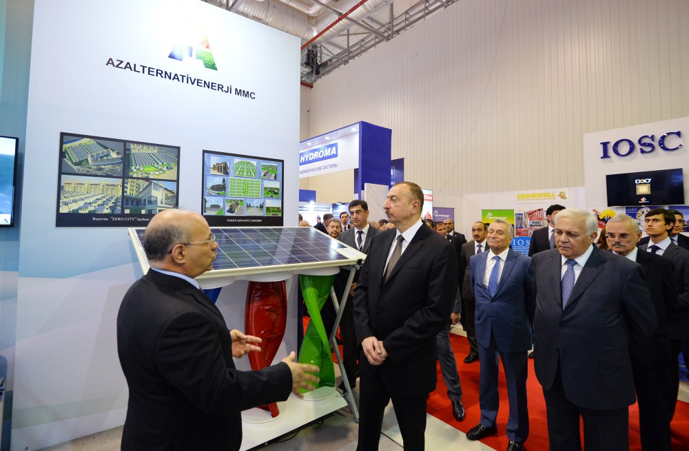 Azerbaijani president attends opening of Caspian Oil & Gas exhibition 2016