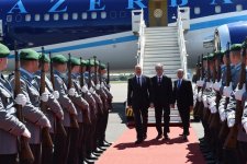 Azerbaijani president arrives in Germany for working visit