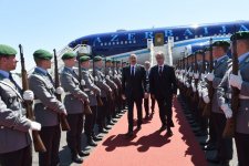 Azerbaijani president arrives in Germany for working visit