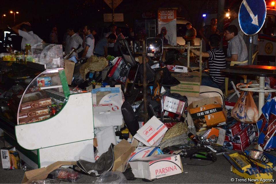 Big fire extinguished at car market in Baku (PHOTO/VIDEO)