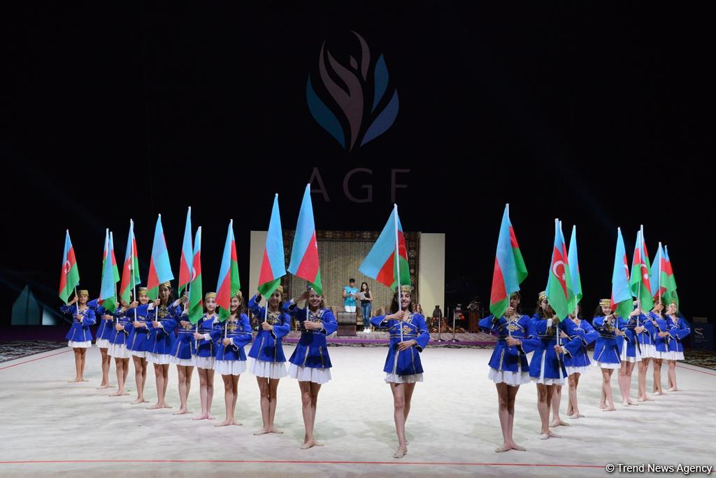Dress rehearsal held in Baku for FIG World Cup Final in Rhythmic Gymnastics (PHOTO)