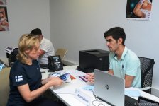Teams getting accredited for FIG World Cup Final in Rhythmic Gymnastics in Baku (PHOTO)