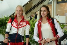 World champions arriving in Baku for FIG World Cup Final in Rhythmic Gymnastics (PHOTOS)