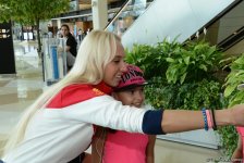 World champions arriving in Baku for FIG World Cup Final in Rhythmic Gymnastics (PHOTOS)