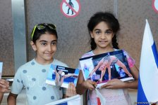 World champions arriving in Baku for FIG World Cup Final in Rhythmic Gymnastics (PHOTOS)