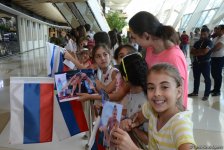 World champions arriving in Baku for FIG World Cup Final in Rhythmic Gymnastics (PHOTOS)