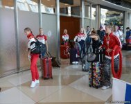 World champions arriving in Baku for FIG World Cup Final in Rhythmic Gymnastics (PHOTOS)