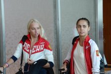 World champions arriving in Baku for FIG World Cup Final in Rhythmic Gymnastics (PHOTOS)