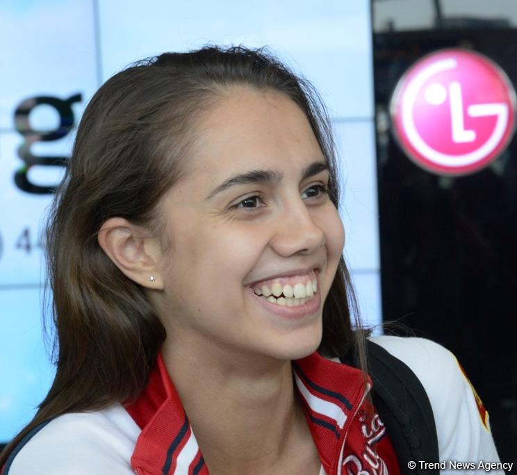 World champions arriving in Baku for FIG World Cup Final in Rhythmic Gymnastics (PHOTOS)