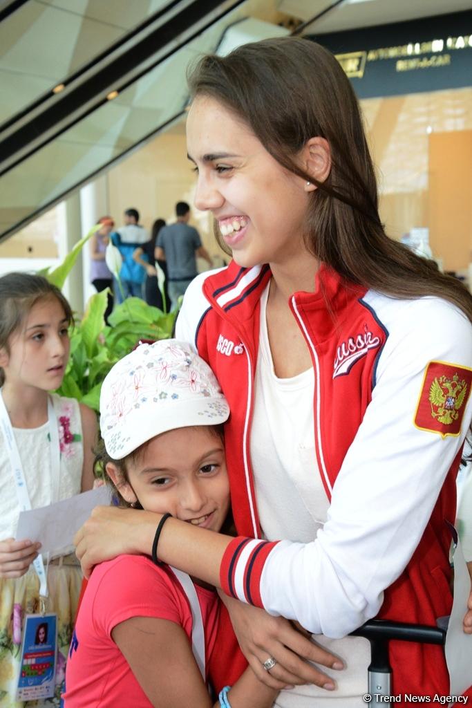 World champions arriving in Baku for FIG World Cup Final in Rhythmic Gymnastics (PHOTOS)