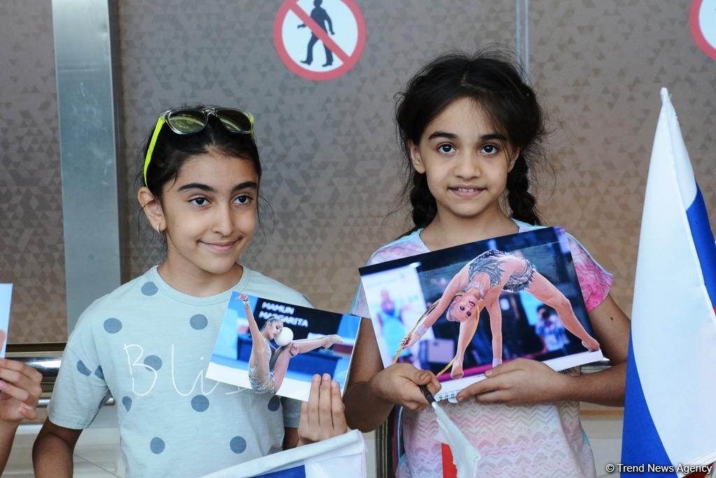 World champions arriving in Baku for FIG World Cup Final in Rhythmic Gymnastics (PHOTOS)
