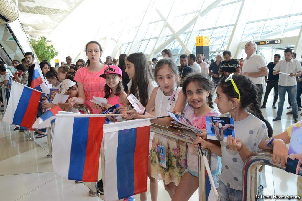 World champions arriving in Baku for FIG World Cup Final in Rhythmic Gymnastics (PHOTOS)