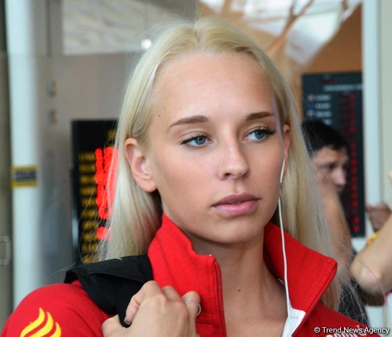 World champions arriving in Baku for FIG World Cup Final in Rhythmic Gymnastics (PHOTOS)