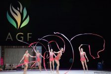 Азербайджанские гимнастки вышли в финал Кубка мира в выступлениях с лентами (ФОТО)