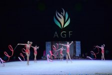 Азербайджанские гимнастки вышли в финал Кубка мира в выступлениях с лентами (ФОТО)