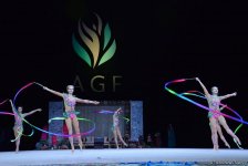 Азербайджанские гимнастки вышли в финал Кубка мира в выступлениях с лентами (ФОТО)