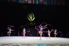 Азербайджанские гимнастки вышли в финал Кубка мира в выступлениях с лентами (ФОТО)