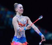 Маргарита Мамун выиграла "золото" в многоборье Финала Кубка мира по художественной гимнастике в Баку (ФОТО)