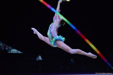 Стартовал второй день соревнований Кубка мира по художественной гимнастике в Баку (ФОТО)