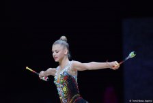Стартовал второй день соревнований Кубка мира по художественной гимнастике в Баку (ФОТО)