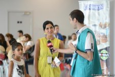 Проведение в Азербайджане международных соревнований вдохновляет детей заниматься спортом - болельщица гимнастики