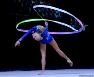 Красота и грация: выступления c лентой на Кубке мира по художественной гимнастике в Баку (ФОТО)