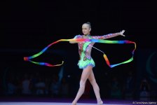 Красота и грация: выступления c лентой на Кубке мира по художественной гимнастике в Баку (ФОТО)