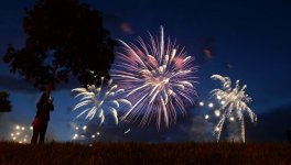 Огненные буквы Азербайджана в небе над Москвой: Международный фестиваль фейерверков (ФОТО)