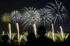 Огненные буквы Азербайджана в небе над Москвой: Международный фестиваль фейерверков (ФОТО)