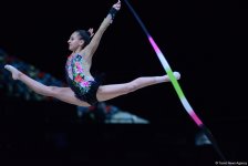 Лучшие моменты финала Кубка мира по художественной гимнастике в Баку