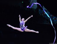 Лучшие моменты финала Кубка мира по художественной гимнастике в Баку