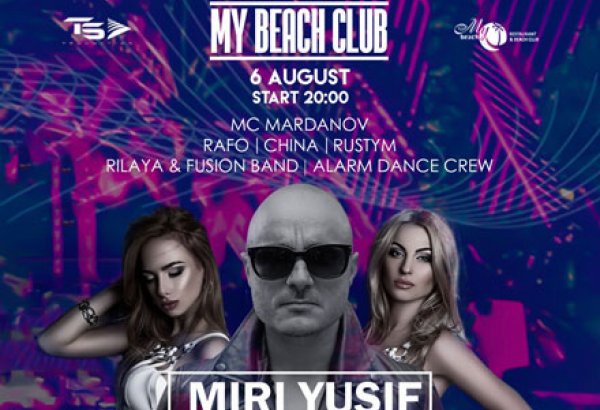 Мири Юсиф и DJ DUO HUSKY зажгут на берегу Каспия