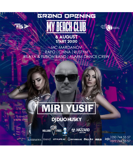 Мири Юсиф и DJ DUO HUSKY зажгут на берегу Каспия