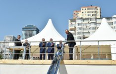 President Aliyev lays foundation of new road-transport infrastructure  (PHOTO)