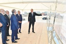 President Aliyev lays foundation of new road-transport infrastructure  (PHOTO)