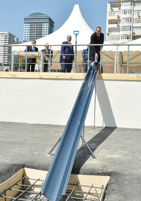 President Aliyev lays foundation of new road-transport infrastructure  (PHOTO)